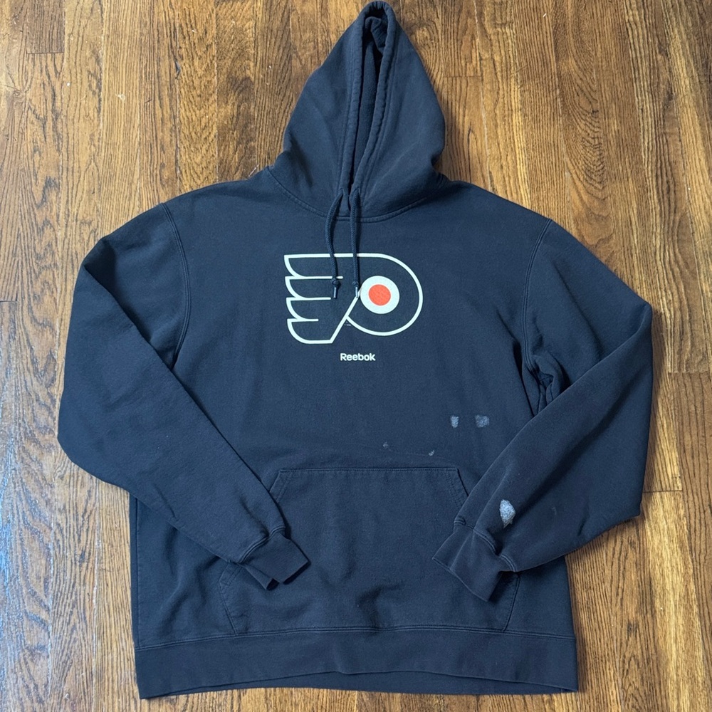 Reebok Black Flyers NHL Hoodie for Men Winter Classic